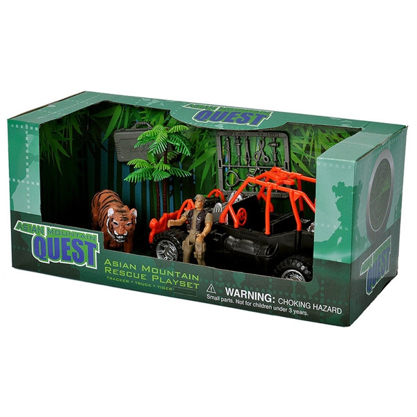ASIAN MOUNTAIN QUEST TIGER RESEARCH PLAYSET